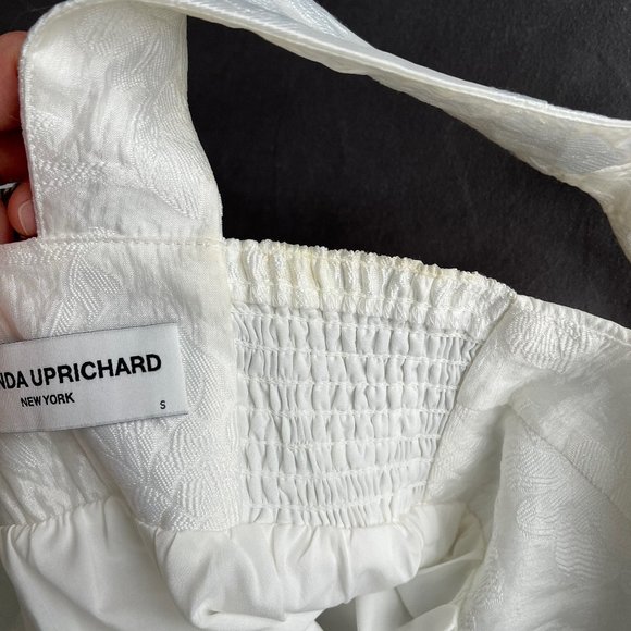 Amanda Uprichard Mitzi Floral Jacquard Dress - White S - Picture 9 of 12